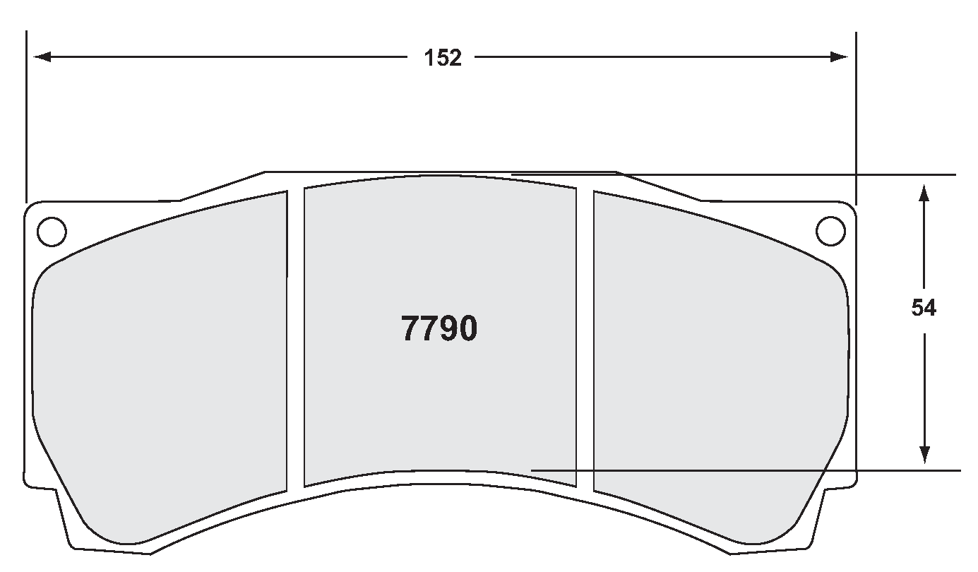 PFC 7790.01.18.34 FRONT BRAKE PADS RACE 01 CMPD 18MM BMW M3 GT4 (AP RACING CP9660)