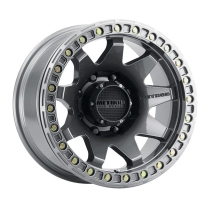 Method Wheels Method MR108 17x9 -44mm Offset 8x6.5 130.81mm CB Gloss Titanium w/BH-H24125-38 Wheel
