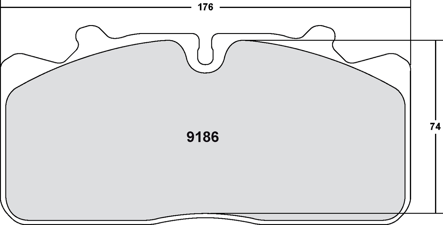 PFC 9186.10 BRAKE PADS Z-RATED ECV