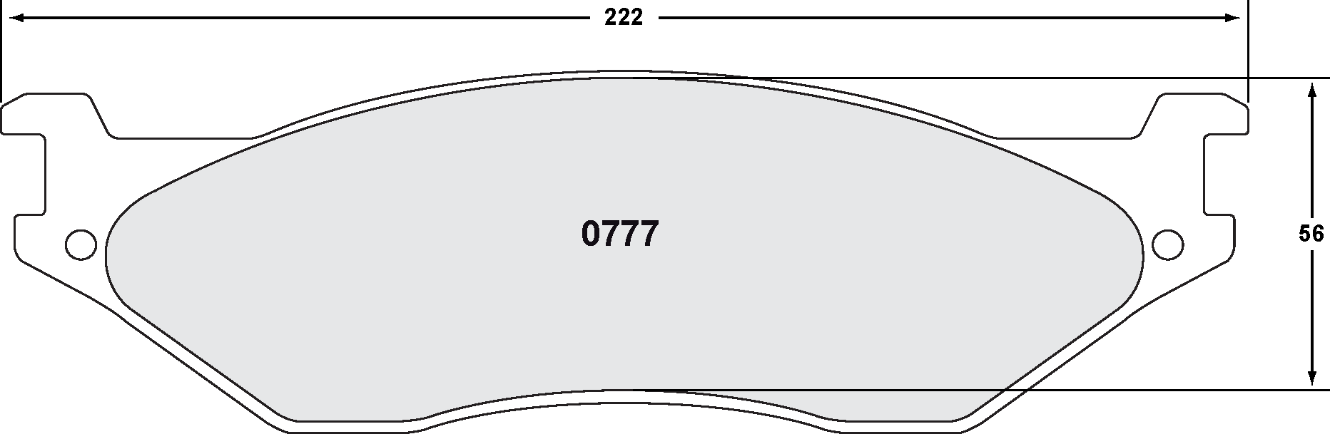 PFC 0777.22 BRAKE PADS Z-RATED CARBON METALLIC FORD F450/F551