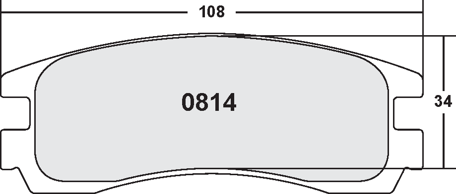 PFC 0814.22 BRAKE PADS Z-RATED CARBON METALLIC