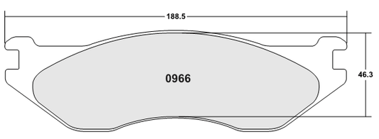 PFC 0966.22 BRAKE PADS Z-RATED CARBON METALLIC