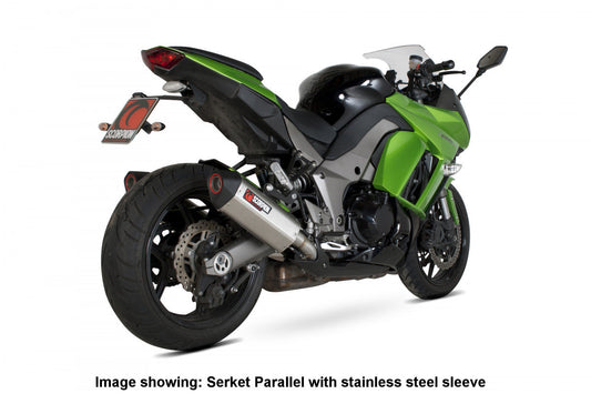 Scorpion RKA87CEO Kawasaki Z1000 Serket Parallel Slip-On (Pair) - Carbon Fibre Sleeve | ML Performance US US