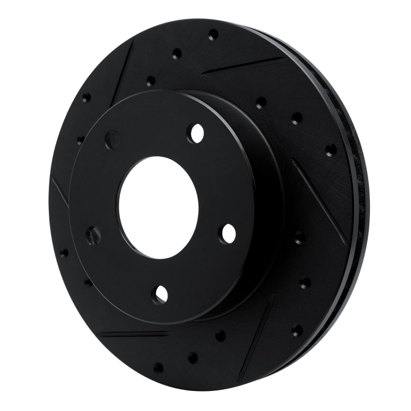 R1 Concepts R1 82-88 Chevrolet Camaro Rear Left Drilled & Slotted Black Brake Rotor