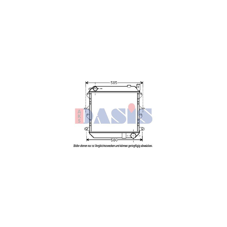 AKS Dasis 071910N Engine Radiator
