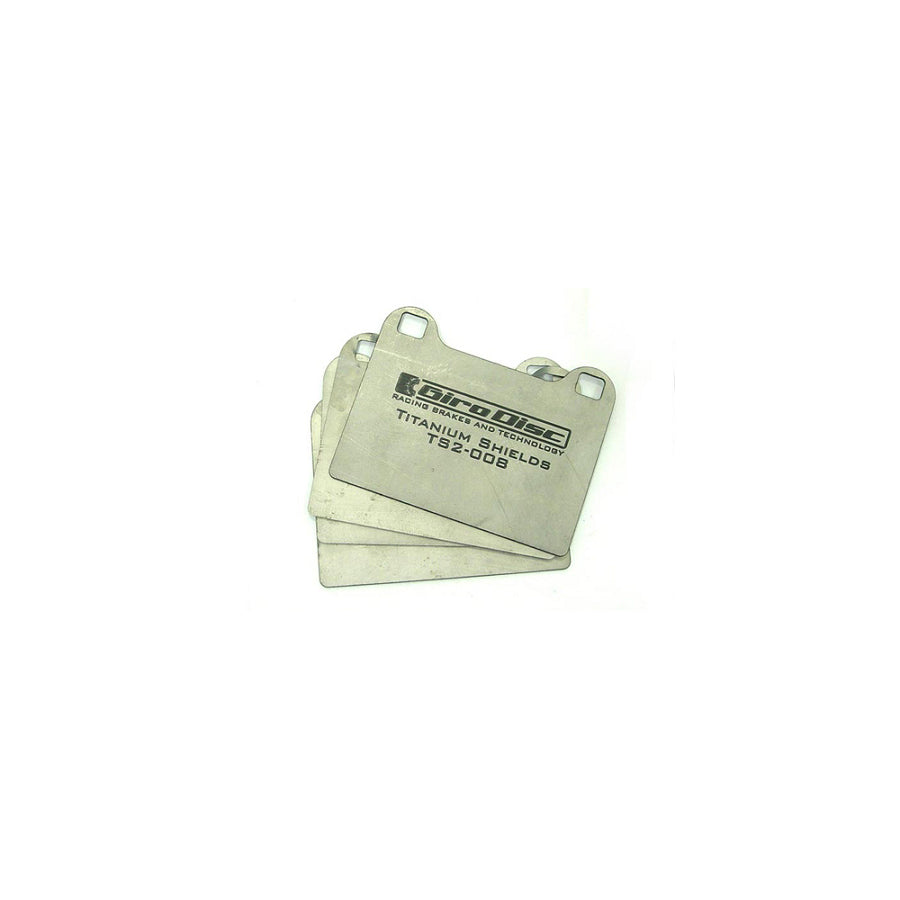 Girodisc TS-0961-4 Infiniti Maserati Nissan Subaru Rear Titanium Backing Plate Kit (Inc. 350Z, Skyline & WRX)
