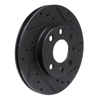 R1 Concepts R1 88-20 Chevrolet CHEVY Pickup (Mexico) Front Right Drilled & Slotted Black Brake Rotor
