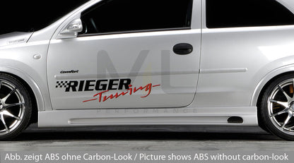 Rieger 00099312 Opel Corsa C Side Skirt 1 | ML Performance UK Car Parts