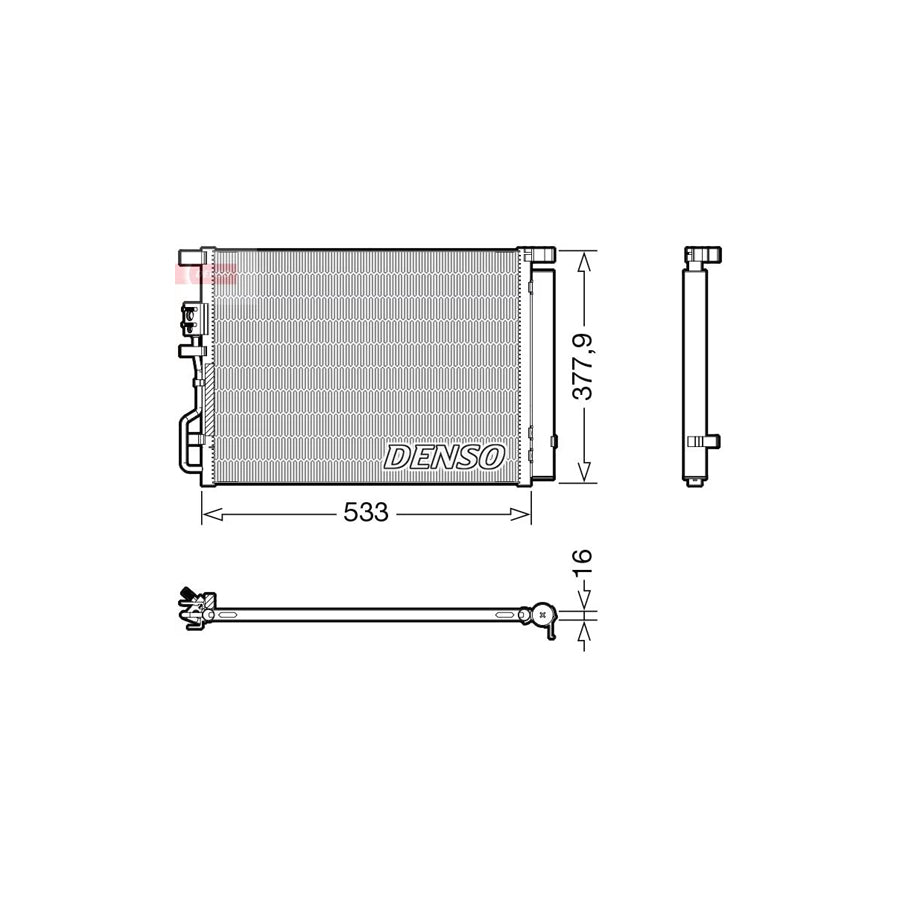 DENSO DCN41018 Air Conditioning Condenser