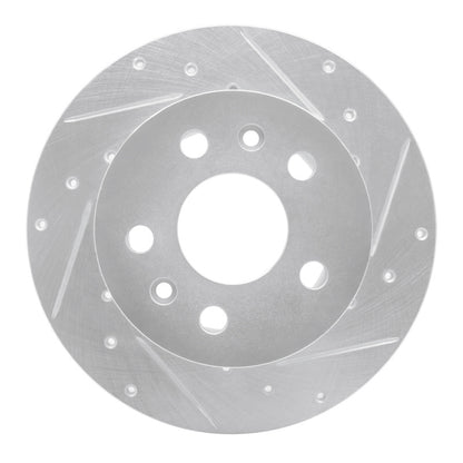 R1 Concepts R1 72-78 Volkswagen Type 2 Front Right Drilled & Slotted Silver Brake Rotor