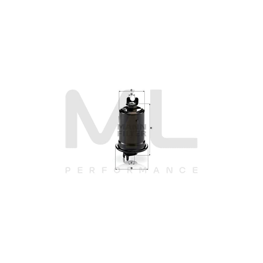MANN-FILTER WK 614/8 Fuel filter In-Line Filter