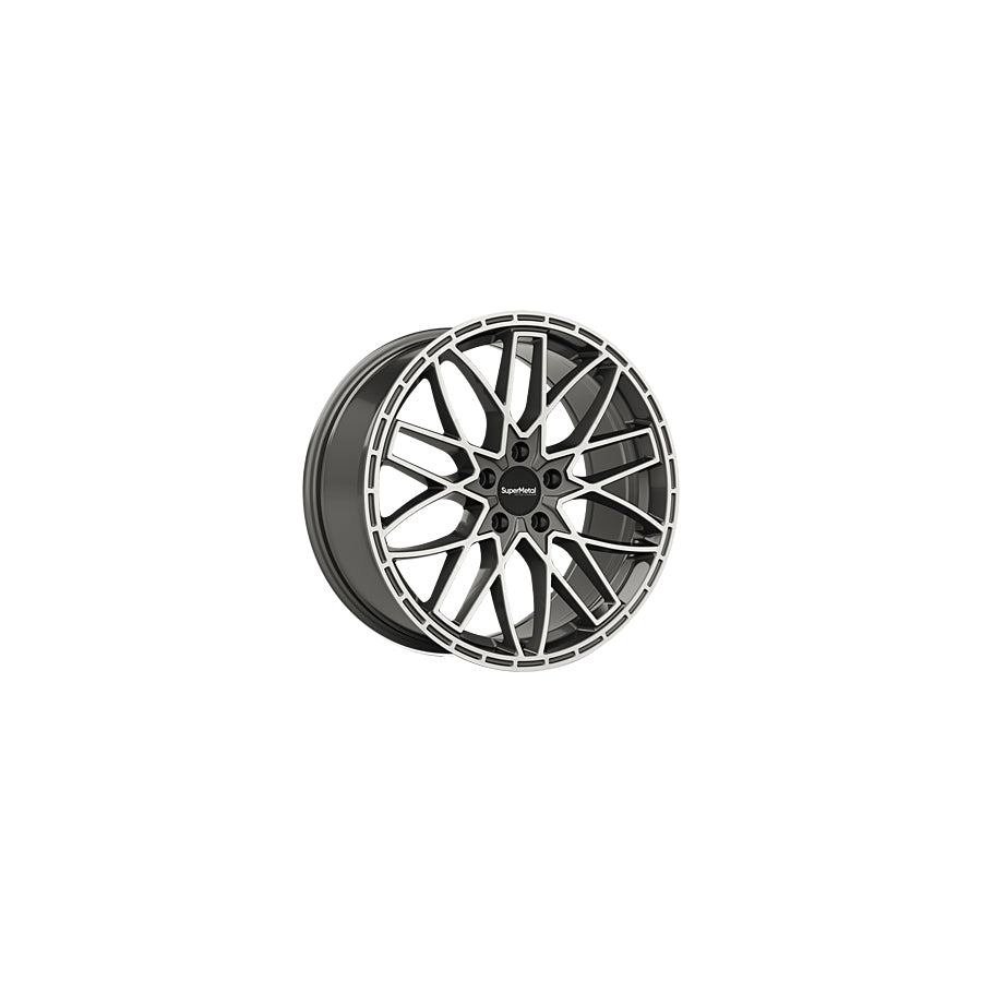SuperMetal Vane 8x20 ET50 57196 Gloss Grey Polished Wheel