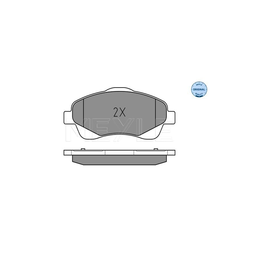 Meyle 025 237 6819/W Brake Pad Set