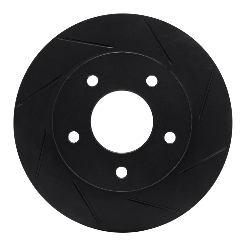 R1 Concepts R1 75-79 Lincoln Continental Rear Right Slotted Black Brake Rotor