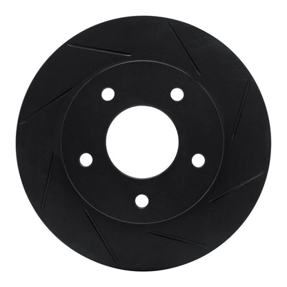 R1 Concepts R1 75-79 Lincoln Continental Rear Right Slotted Black Brake Rotor