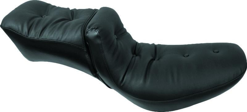 Mustang Motorcycle Mustang 58-84 Harley FX/FL Duke Extra Wide 1PC Seat Regal - Black