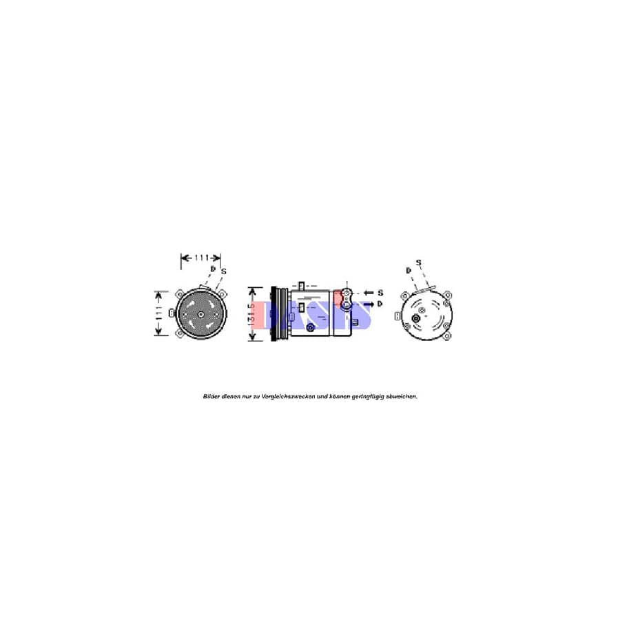 AKS Dasis 850704N Compressor, Air Conditioning