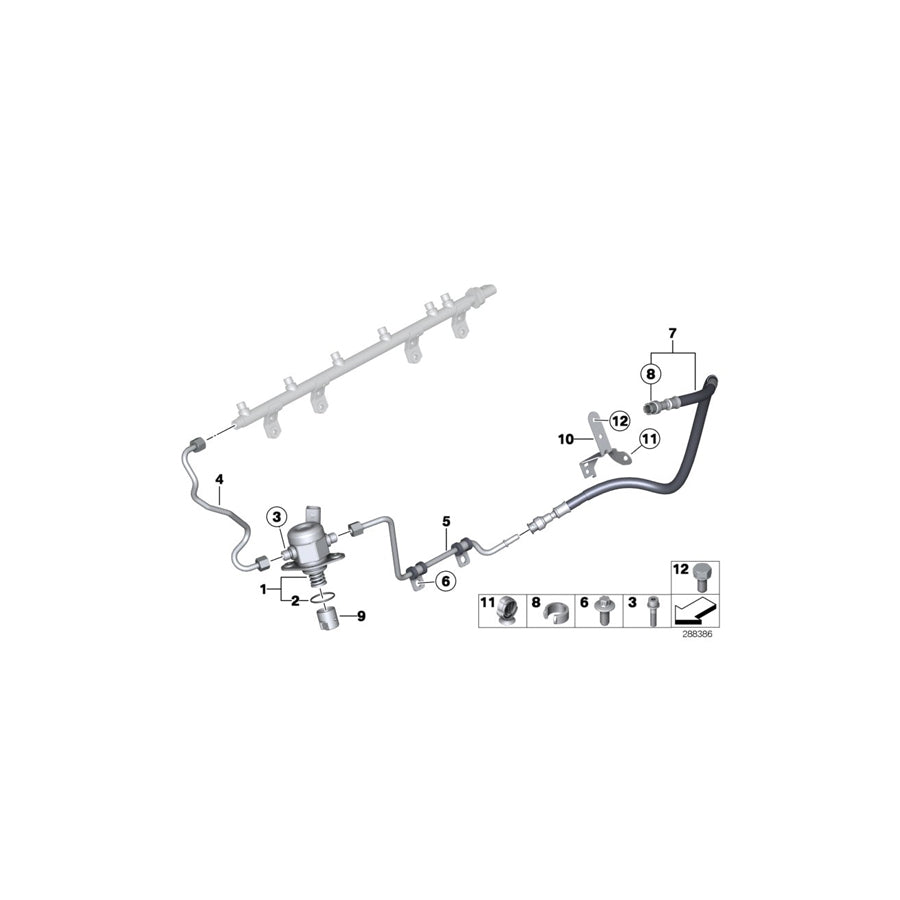 Genuine BMW 13647604407 F25 E93 F02 Feed Line (Inc. X4 M40iX, 535i & X5 35iX) | ML Performance US