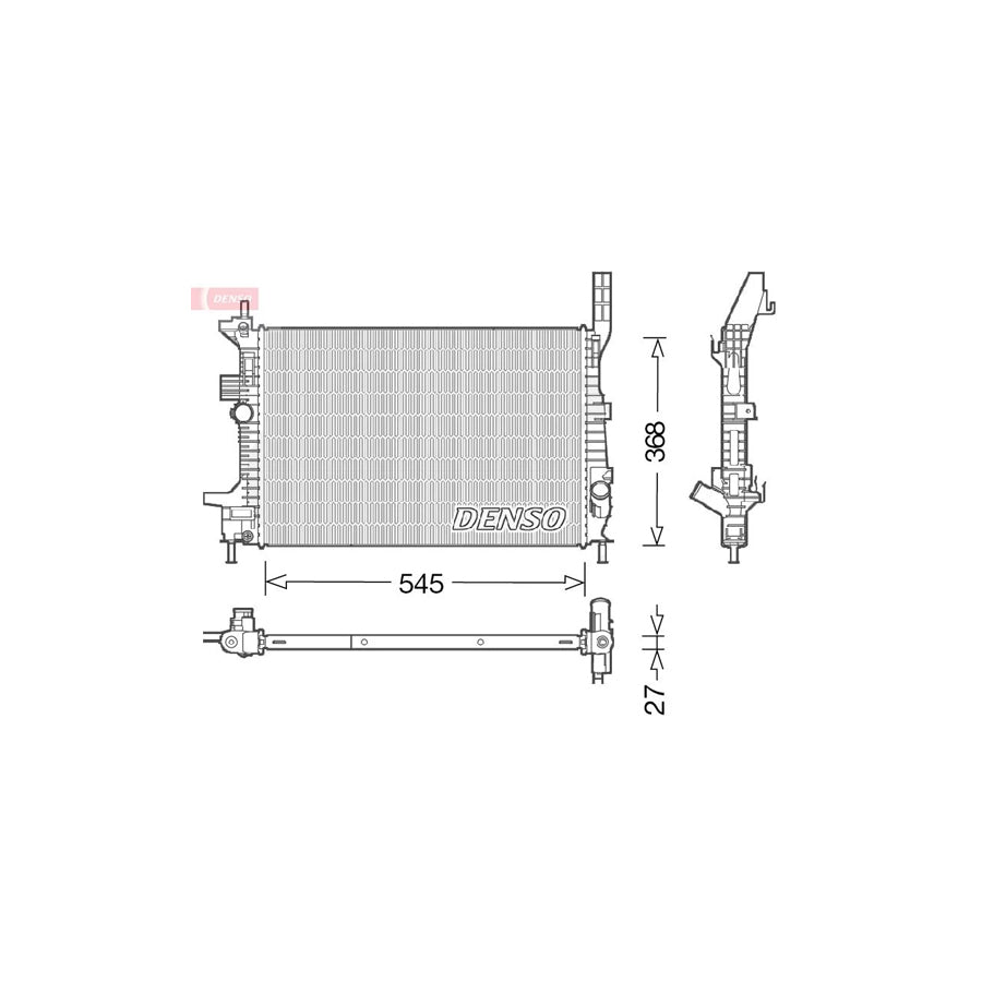 DENSO DRM10028 Engine Radiator