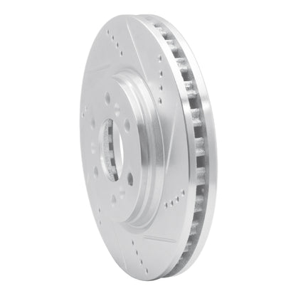 R1 Concepts R1 06-09 Buick TERRAZA Front Right Drilled & Slotted Silver Brake Rotor