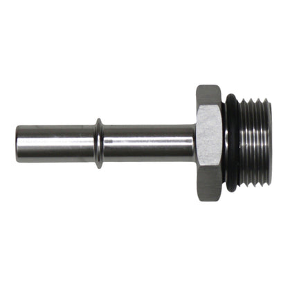 DeatschWerks 10AN ORB Male to 3/8in Male EFI Quick Connect Adapter - Anodized DW Titanium