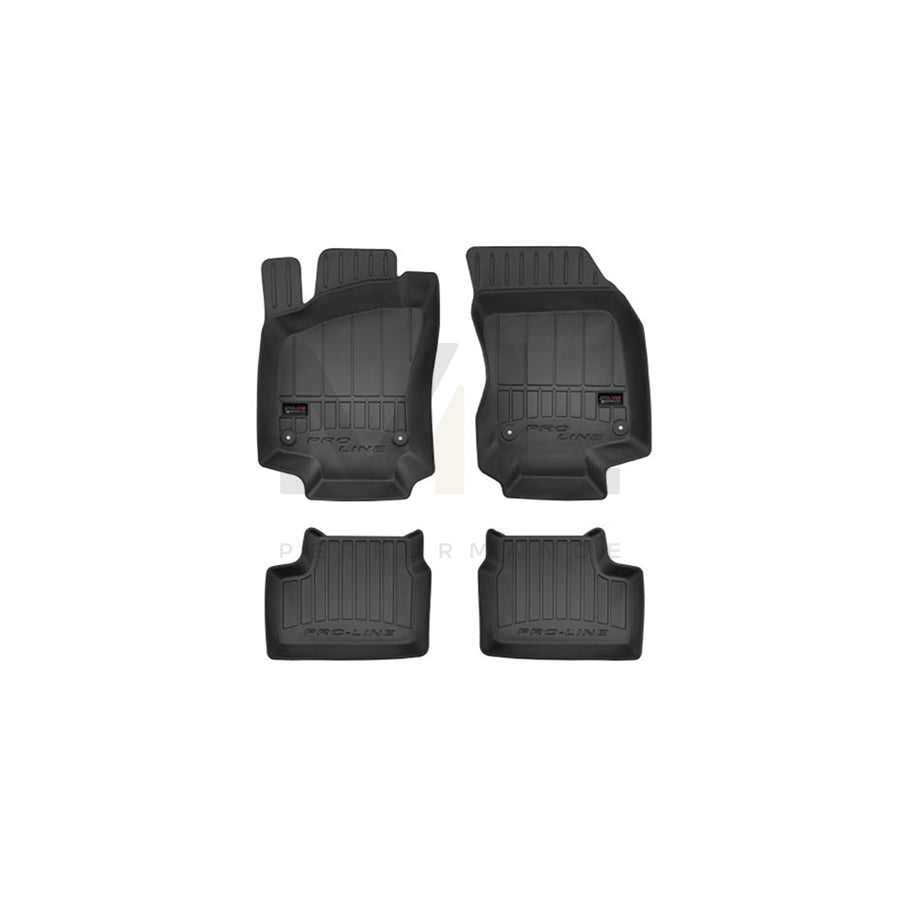 FROGUM Tailored 3D407091 Floor mat set for OPEL ASTRA Elastomer, Front and Rear, Quantity: 4, Black, (LHD)