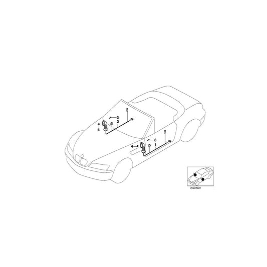 Genuine BMW 61108407932 E36 Wiring Drivers Side (Inc. Z3 M, Z3 1.9 & Z3 1.8) | ML Performance US Car Parts