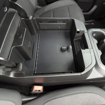 Tuffy Products Tuffy Console Safe W/ Combo Lock For Chevrolet Silverado And Gmc Sierra W/ Flow Thru Console