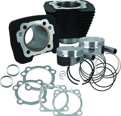 S&S Cycle 86-21 Sportster Models 1250cc Conversion Kit - Wrinkle Black