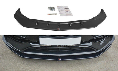 Maxton Design ME-CLA-117F-AMG-FD1T Front Splitter V.1 Mercedes Benz CLA 45 AMG C117 (Facelift) | ML Performance UK Car Parts