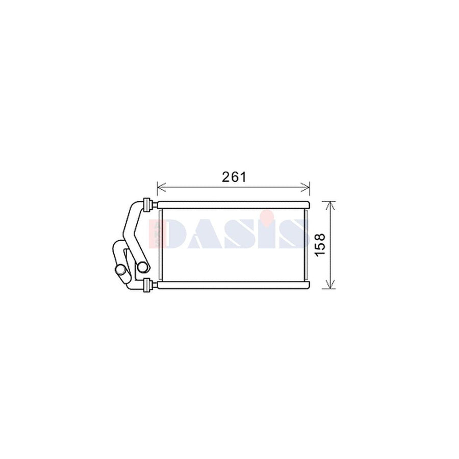 AKS Dasis 109004N Heater Matrix