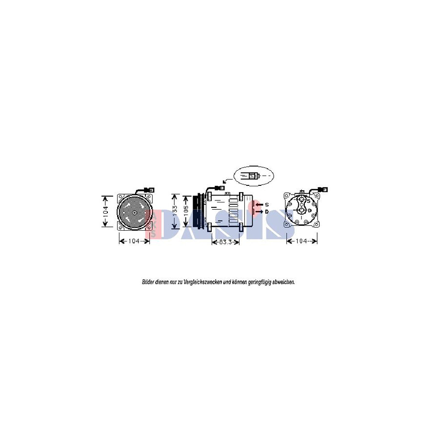 AKS Dasis 850703N Compressor, Air Conditioning