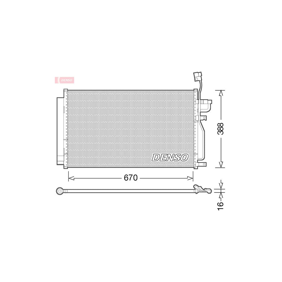 DENSO DCN15002 Air Conditioning Condenser