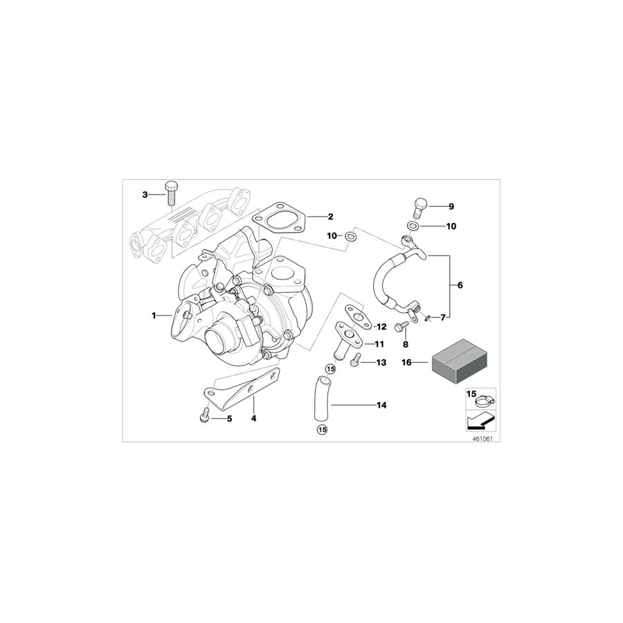 Genuine BMW 11427791632 E90 E87 E91 Return Pipe (Inc. 118d, 320d & 120d) | ML Performance US Car Parts