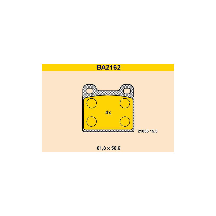 Barum Ba2162 Brake Pad Set