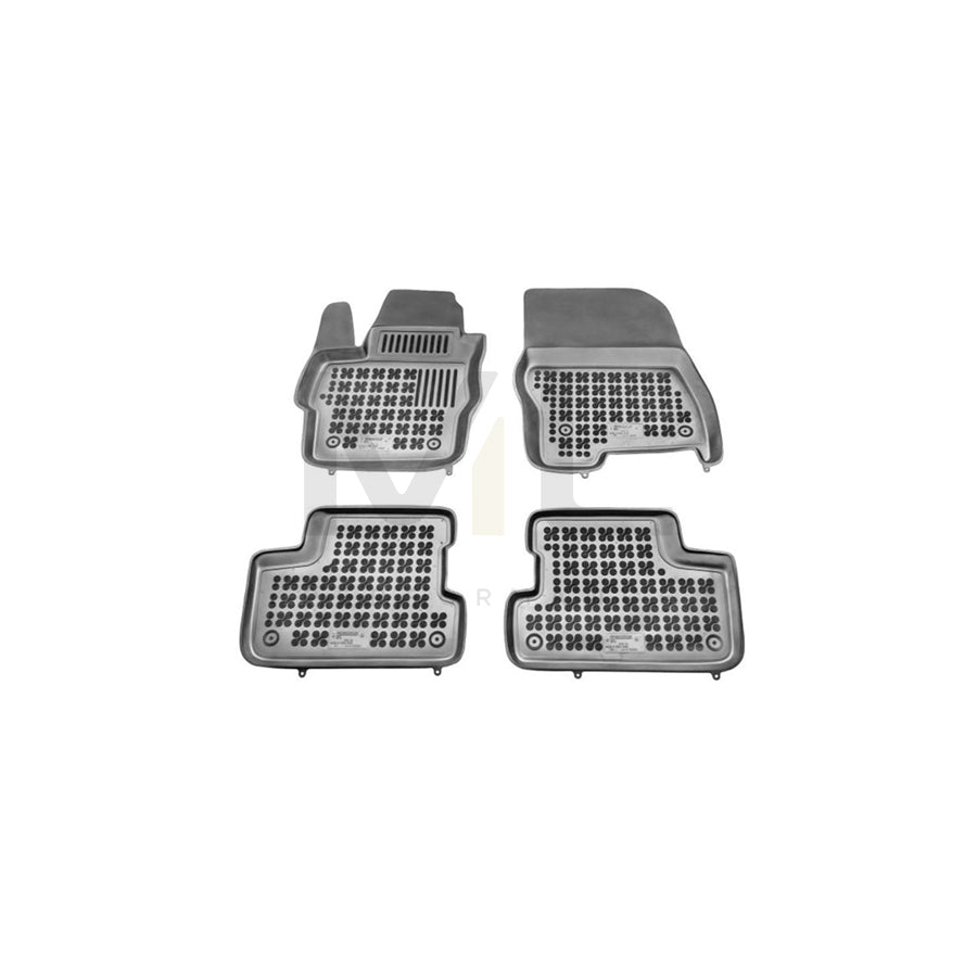 REZAW PLAST 200803 Floor mat set for MAZDA 3 Elastomer, Front and Rear, Black
