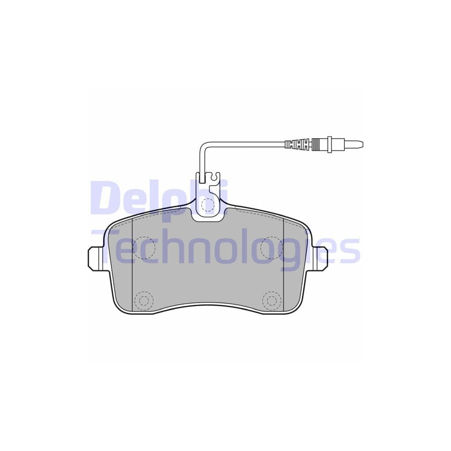 Delphi Lp2282 Brake Pad Set For Peugeot 407
