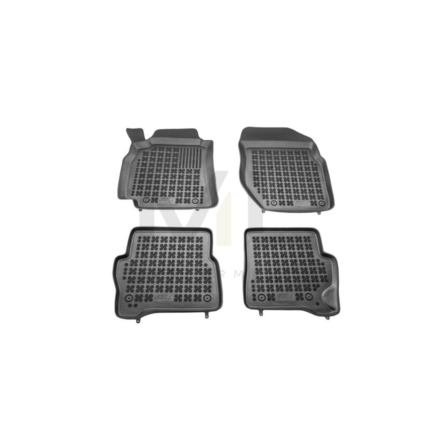 REZAW PLAST 201813 Floor mat set for NISSAN Almera II Saloon (N16) Elastomer, Front and Rear, Black