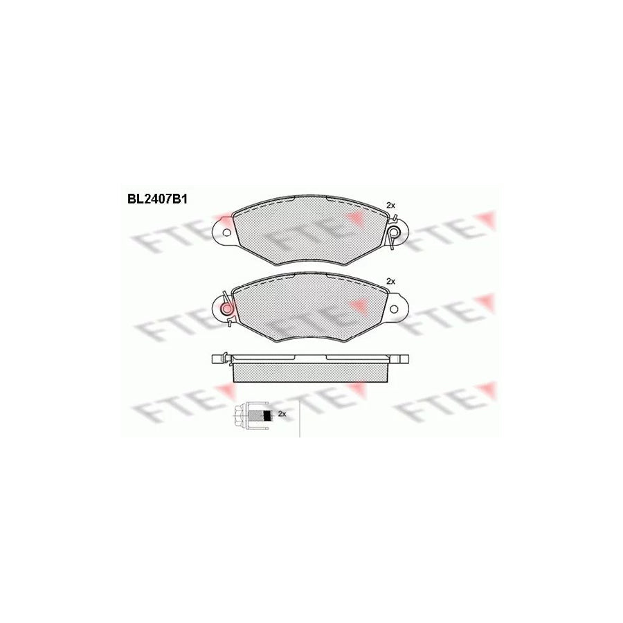 FTE 9010723 Brake Pad Set for Citroã N Xsara