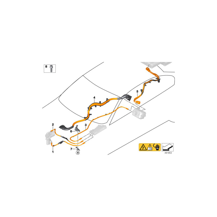 Genuine BMW 61136824587 F30 Asa-Bolt M6X26,5 (Inc. 330e) | ML Performance US Car Parts