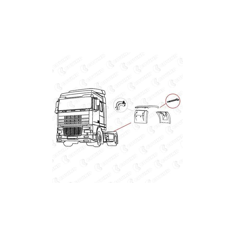 Covind Xf0/510 Mounting Kit, Mud Guard