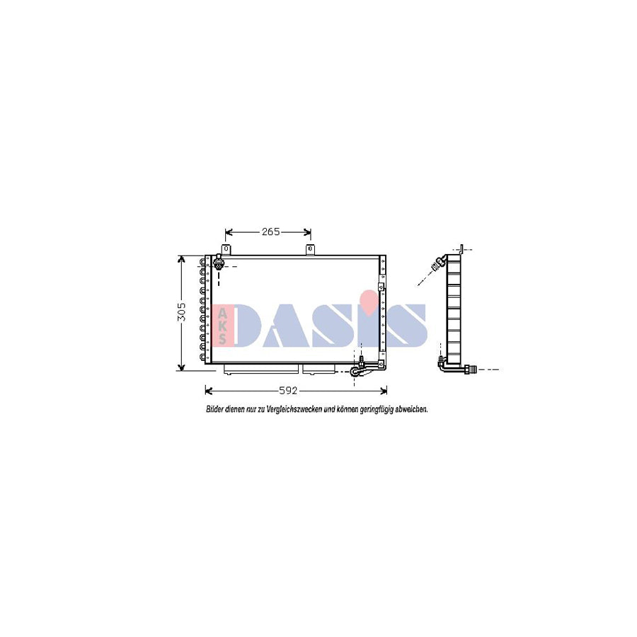 AKS Dasis 482004N Air Conditioning Condenser