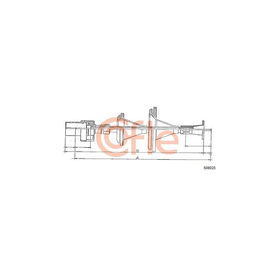 Cofle S08025 Speedometer Cable for Ford Sierra