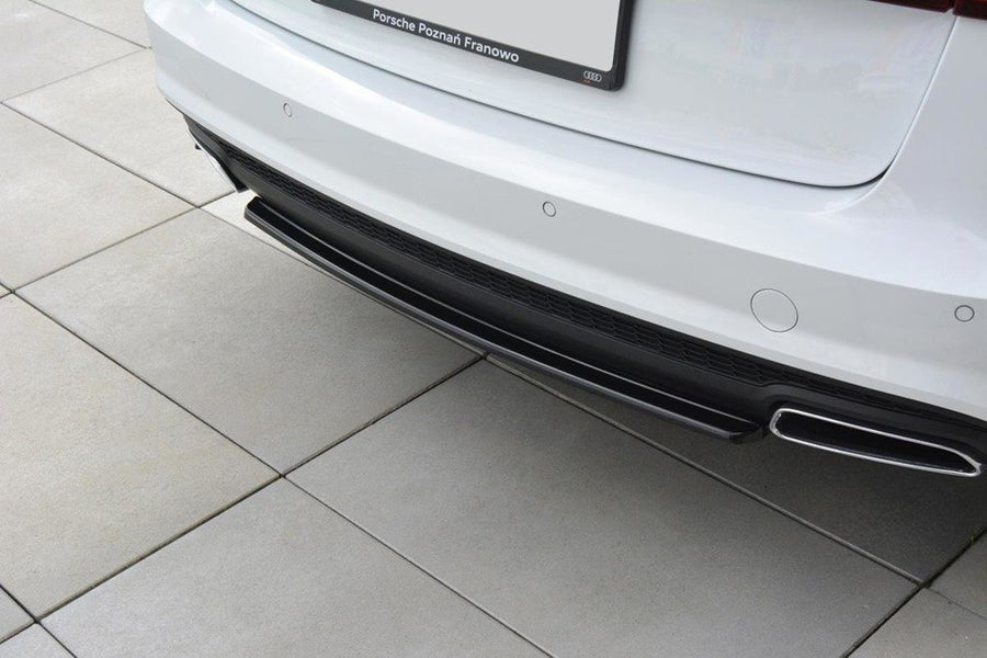 Maxton Design Audi A6 S-Line C7 FL Central Rear Splitter