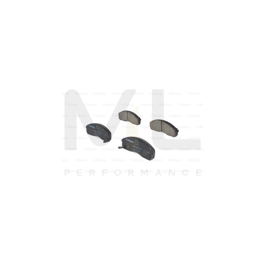 Bosch 0986424714 Brake Pad Set With Acoustic Wear Warning, With Anti-Squeak Plate BP426 | ML Performance Car Parts