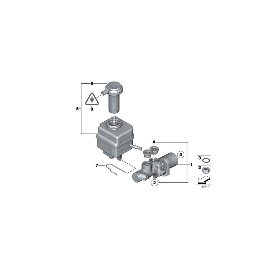 Genuine BMW 34406785393 F04 F12 RR6 Split Pin (Inc. 750LiS) | ML Performance US Car Parts