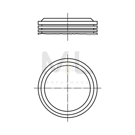 MAHLE ORIGINAL 039 53 00 Piston 88,0 mm, without cooling duct | ML Performance Car Parts