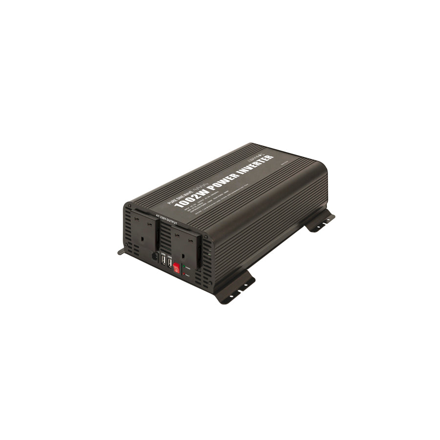 Gys 067363 Power Inverter Psw 1002W - 12V - Remote Control Display - Uk Charger Accessories