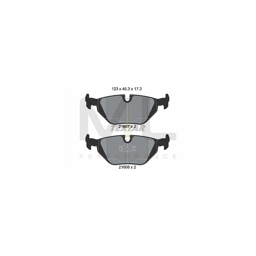 TEXTAR 2160702 Brake pad set prepared for wear indicator | ML Performance Car Parts