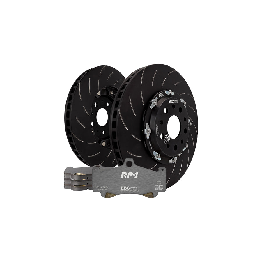EBC P2DK026RP1 Audi Lamborghini Rear Kit RP1 Full Race Pads & 2-Piece Fully-Floating Discs - Brembo Caliper (Inc. R8 & Gallardo) 1 | ML Performance US Car Parts